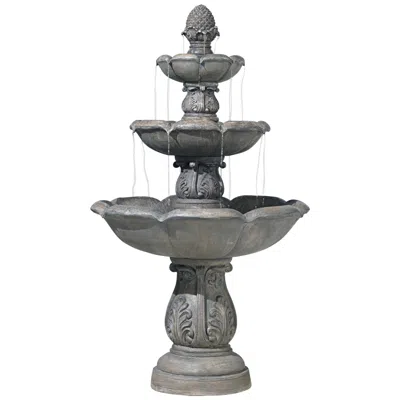 John Timberland Browning 65" High Three-tier Traditional Fountain