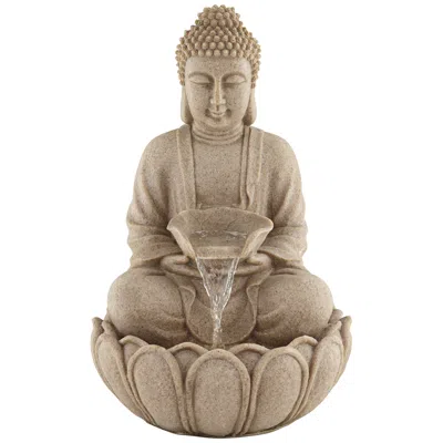 John Timberland Calm Buddha 22" High Zen Fountain With Led Light