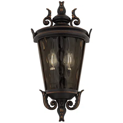 John Timberland Casa Marseille 17" Veranda Bronze Outdoor Wall Light