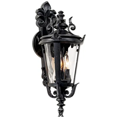 John Timberland Casa Marseille™ 21 3/4" High Black Outdoor Wall Light