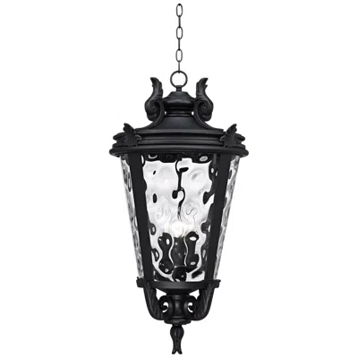 John Timberland Casa Marseille™ 30" High Black Outdoor Hanging Light