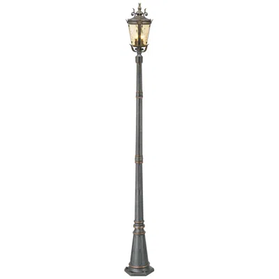 John Timberland Casa Marseille 99 3/4" High Bronze Traditional Outdoor Post Light