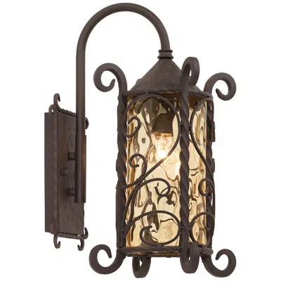 John Timberland Casa Seville 18 1/2" High Iron Scroll Outdoor Wall Light