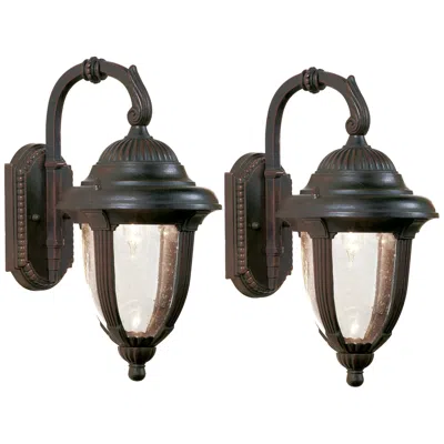 John Timberland Casa Sierra™ 14 1/2"h Bronze Traditional Outdoor Wall Light Set