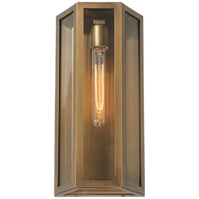 John Timberland Cecily 16" High Aged Brass Indoor/outdoor Wall Light