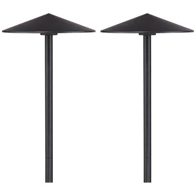 John Timberland Chesapeake 21 1/2"h Black Led Landscape Path Lights Set Of 2