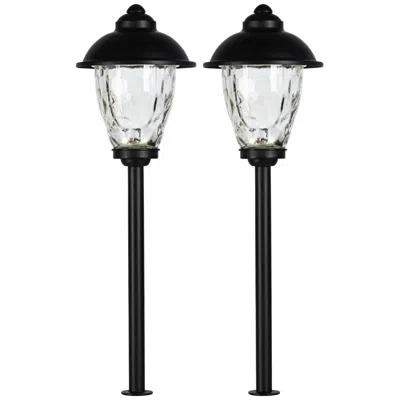 John Timberland Concord Black 18" High Led Landscape Path Lights Set Of 2
