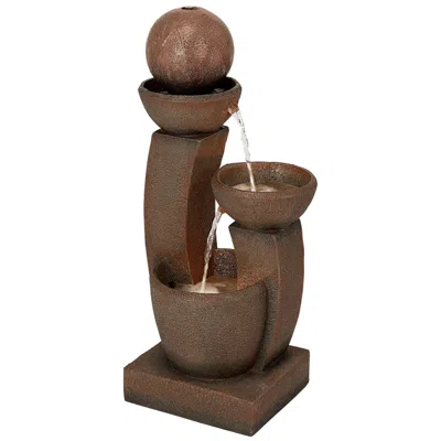 John Timberland Curved Columns 31" High Led Light Modern Fountain