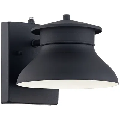 John Timberland Danbury 6" High Black Dusk To Dawn Led Outdoor Wall Light