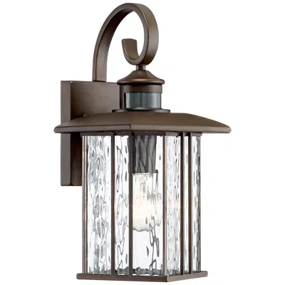 John Timberland Deaver 15 1/4" Bronze Motion Sensor Outdoor Wall Light