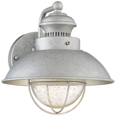 John Timberland Fordham 8 1/2" High Galvanized Led Outdoor Wall Light