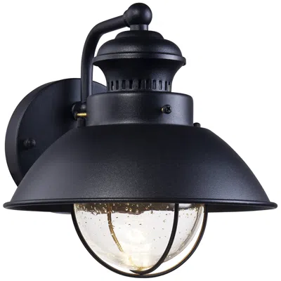 John Timberland Fordham 8" High Black Led Outdoor Wall Light