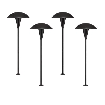 John Timberland Grant 18" High Black Led Path Lights Set Of 4