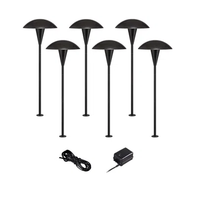 John Timberland Grant Black 8-piece Outdoor Led Landscape Lighting Set