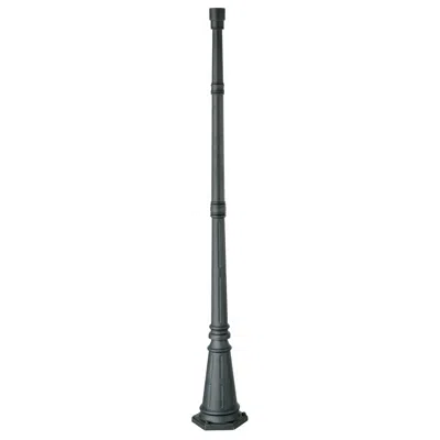 John Timberland Hepworth 76 3/4" High Black Outdoor Light Post