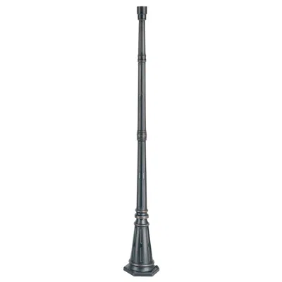 John Timberland Hepworth 76 3/4" High Metal Dark Bronze Post Light Pole Base