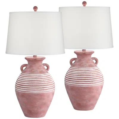 John Timberland Lucero 30" Southwest Rustic Jug Table Lamps Set Of 2