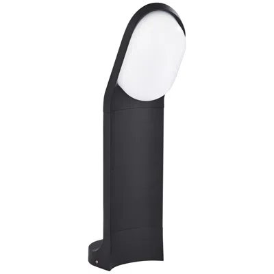 John Timberland Marketa 19 1/2" High Black Led Landscape Bollard Light