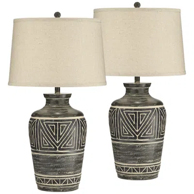 John Timberland Miguel 32" Earth Tone Southwest Rustic Lamps Set Of 2
