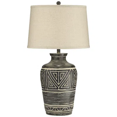 John Timberland Miguel 32" Southwest Rustic Table Lamp With Usb Dimmer