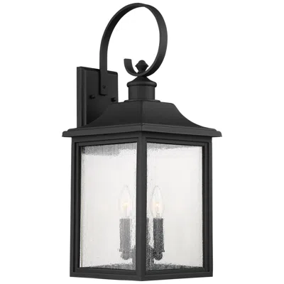John Timberland Moray Bay 24" Black Traditional Outdoor Wall Lantern