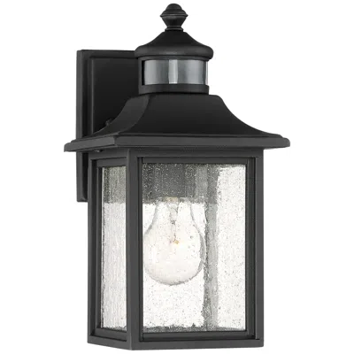 John Timberland Moray Bay Black 11 1/2" Motion Sensor Outdoor Light
