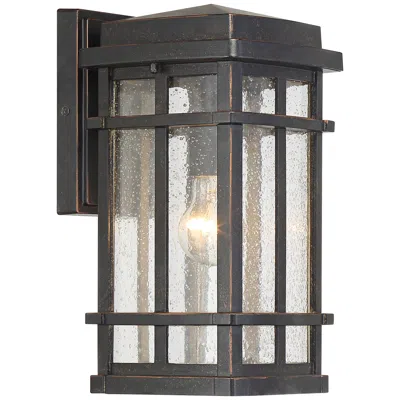 John Timberland Neri 12 1/2" High Mission Oil-rubbed Bronze Outdoor Wall Light