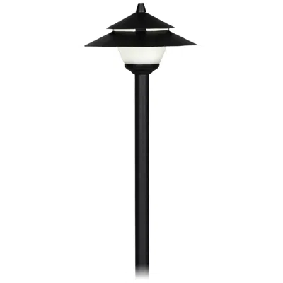 John Timberland Pagoda 15" High Low Voltage Led Landscape Light