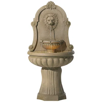 John Timberland Royal Savanna Lion 58" High Indoor - Outdoor Floor Fountain