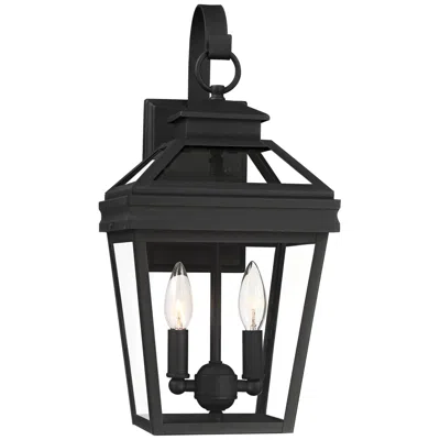 John Timberland Stratton Street 16 1/2" High Black Outdoor Wall Light
