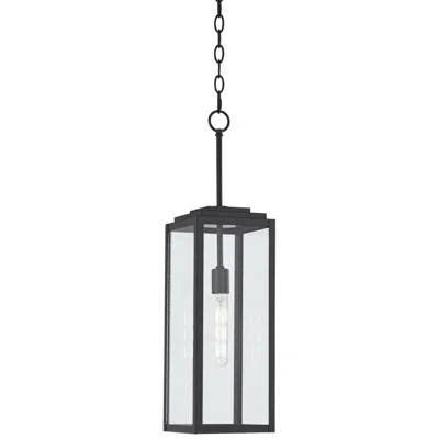 John Timberland Titan 27 1/4" Mystic Black Rectangular Hanging Light