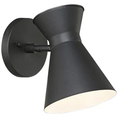 John Timberland Vance 8" Black Led Swivel Modern Outdoor Wall Light