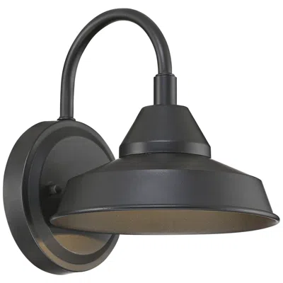 John Timberland Westley 8 1/2" High Black Led Outdoor Wall Light