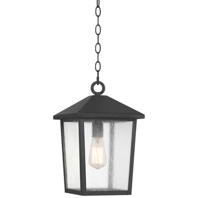 John Timberland Westmont 15 3/4" High Sand Black Outdoor Hanging Light