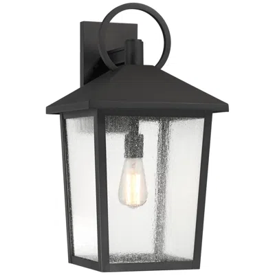 John Timberland Westmont 22" High Sand Black Outdoor Wall Light