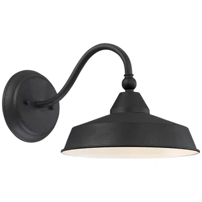 John Timberland Willard Led 8 3/4" Black Barn Outdoor Wall Light