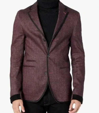 Pre-owned John Varvatos $1298  Pinot Noir Men's Blazer In Red Size: 44