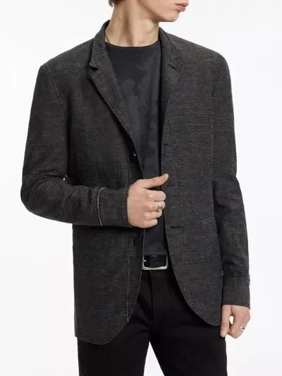 Pre-owned John Varvatos $1498  Jacket In Marine Size:48 In Gray