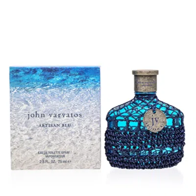 John Varvatos 2.5 oz Eau De Toilette Spray For Men, Artisan Blue In White