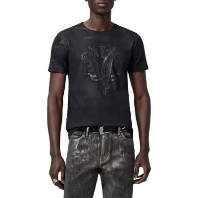JOHN VARVATOS JOHN VARVATOS 25TH ANNIVERSARY EMBROIDERED T-SHIRT