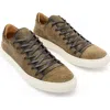 John Varvatos 315 Reed Genuine Calf Hair Low Top Sneaker In Gold