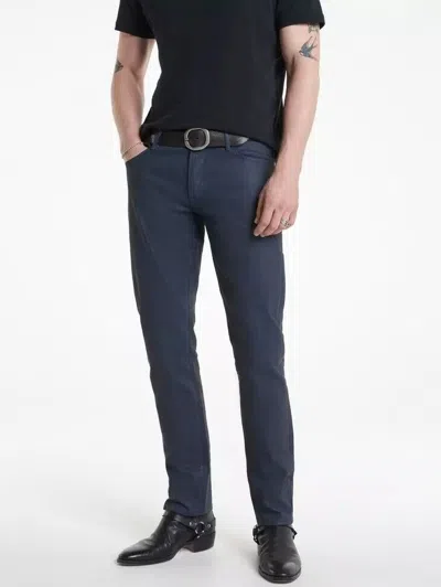 Pre-owned John Varvatos $368  Jv702 -coated In Navy Size:34 In Blue