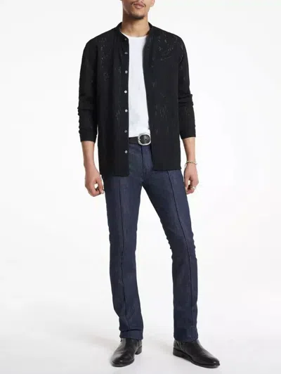 Pre-owned John Varvatos $598  Lenox Jeans In Ink Size:32 In Blue