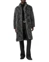 John Varvatos Ace Faux Fur Coat In Gray