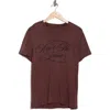 John Varvatos Ain't No Saint Slub Graphic Tee In Burgundy