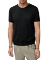 John Varvatos Alvito Regular Fit Short Sleeve Wool Sweater In Charcoal
