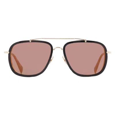 John Varvatos Amber Navigator Men's Sunglasses Sjv550 0blt 56 In Black