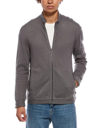 John Varvatos Antoine Zip Jacket In Gray