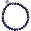 John Varvatos Artisan Beaded Lapis Stretch Bracelet