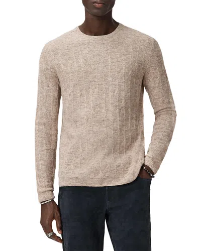 John Varvatos Baiso Crewneck Sweater In Neutral